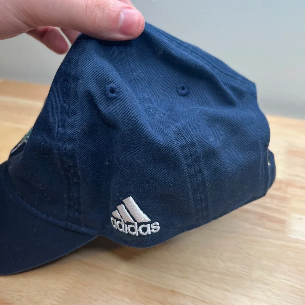 Adidas Stars Hat Mens Adjustable Blue‎ Strap Baseball Cap Football Sports Logo